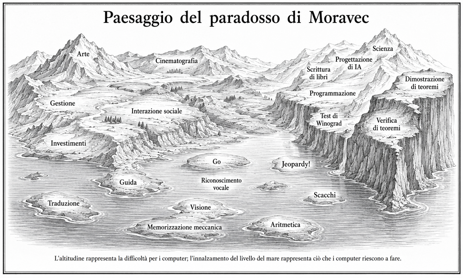 Cosa studiare per il 2026: le competenze che contano davvero nell'era dell'intelligenza artificiale 4 Paradosso di Moravec: cosa studiar per il futuro